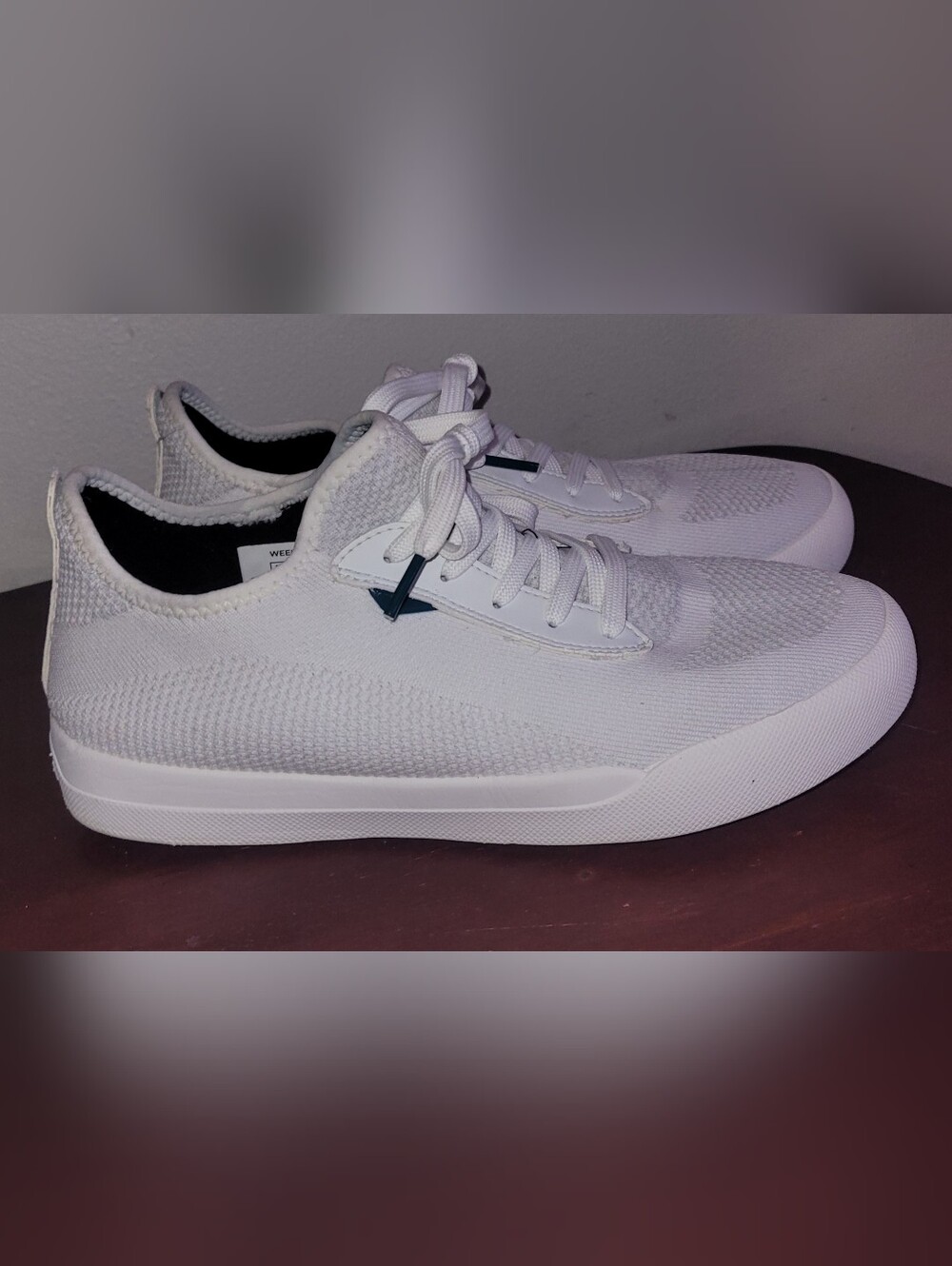 Vessi Weekend Sneakers Women's Size 9 Men's 8 White Breathable Waterproof